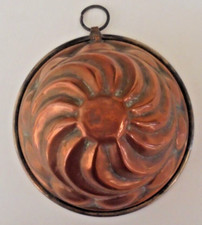 Ancien Moule à Gâteau Kouglof en Cuivre 