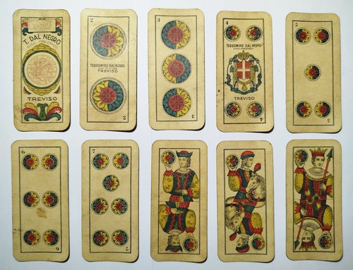 Jeu cartes italie treviso - cartes,