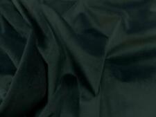tissu très beau velours ameublement lisse vert foncé en 1.45m de large