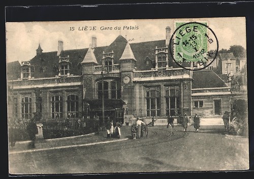 Cpa liège gare - liège,, du
