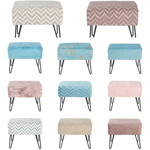Jacquard chenille ottoman - jacquard,