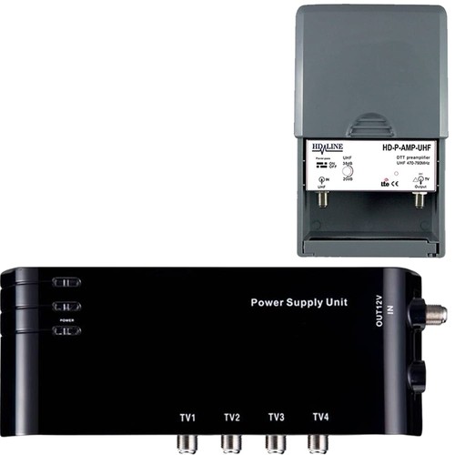 Amplificateur alimentation 4 - +,