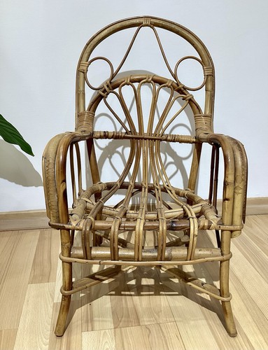 Fauteuil osier bambou rotin - fauteuil, en