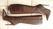 Bottes "Marron"  Sexy -- Talons Aiguilles  -  FREE LANCE Paris --- T.37,5 (Neuf)