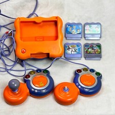 Vtech V Smile TV Learning System Console Bundle 6 Games - FRENCH (UNTESTED)