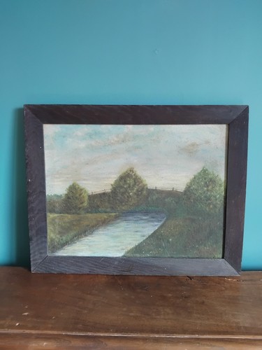 Tableau ancien huile - tableau,