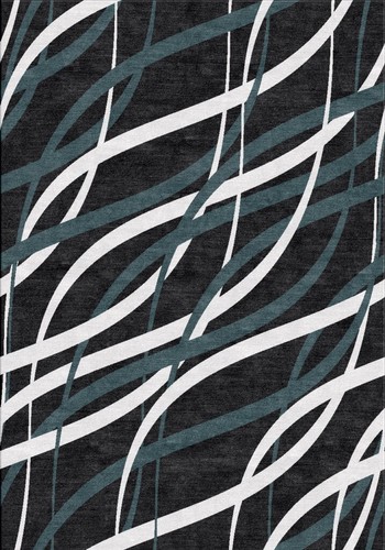 Waves enroulées touffeté - , à