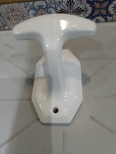 Antique White Porcelain Wall Hanger Coat Rack Art Deco Model New