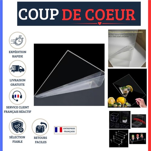 Feuille acrylique transparente - feuille,