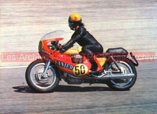 MOTO GUZZI 750 V7 Charles KRAJKA : Carte Postale Moto Postcard Motorcycle #0442