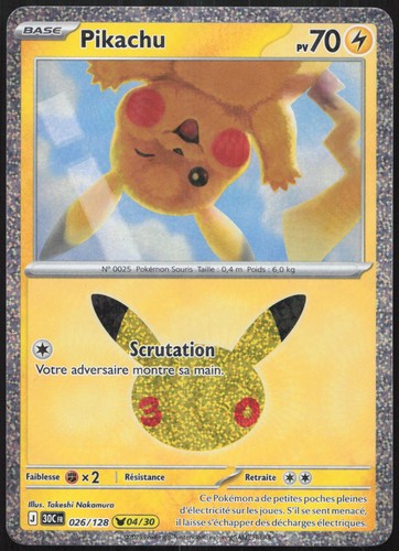 Carte pokémon pikachu - pokémon,