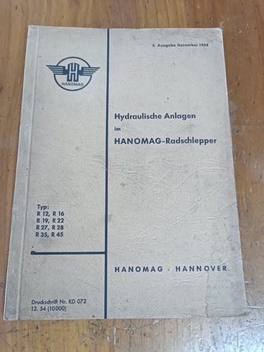 Hanomag hydraulics operating