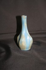 Vase en grès ancien bleu/beige irisé - Pierrefonds