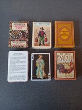 VINTAGE LOT 6 JEUX DE CARTES A THEME GRIMAUD ET DUSSERRE FRANCE