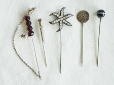 LOT 5 EPINGLES CHAPEAU CRAVATE