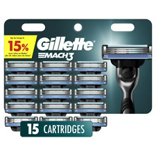 Gillette Mach3 Men's Razor Blade Refills - 15 Count - FREE SHIPPING