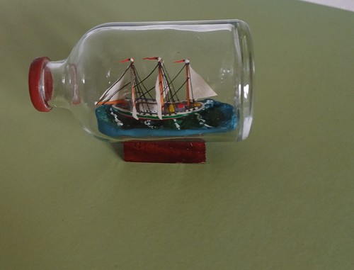 Bateau bouteille voilier - en,