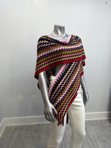 Missoni zigzag knit poncho - missoni,