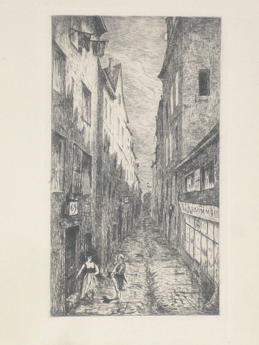 Curiosa gravure maison - maison, close