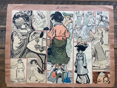 Curiosa planche découpis - nu,