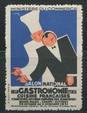 France 1931 Paris National Gastronomy & Cuisine Salon Cinderella Stamp