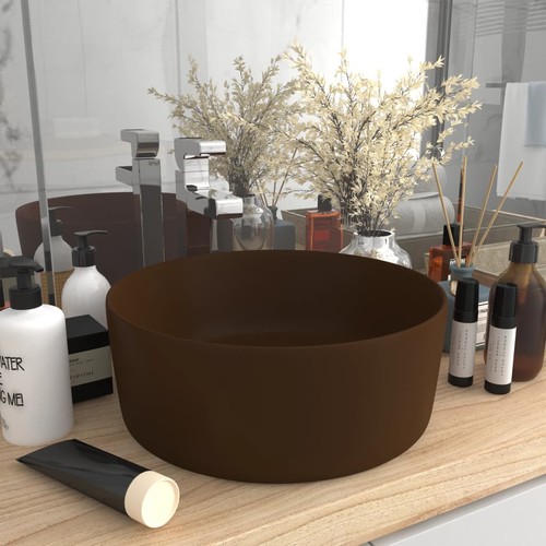 Lavabo rond luxe gris clair - lavabo,