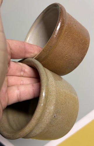 Antique grey pottery varnished - grey,