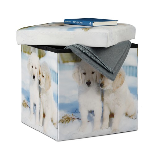 Tabouret avec rangement - , motifs