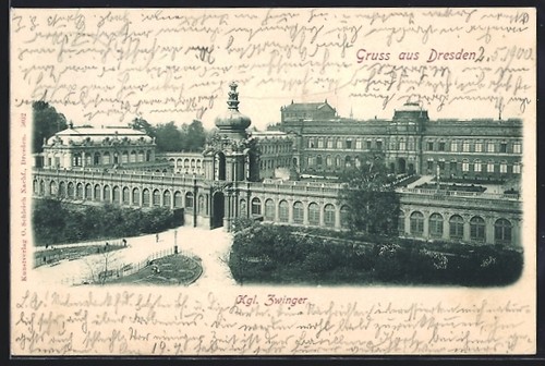 Carte postale dresde kgl - dresde,,