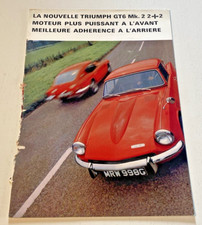 Brochure de Vente TRIUMPH GT6