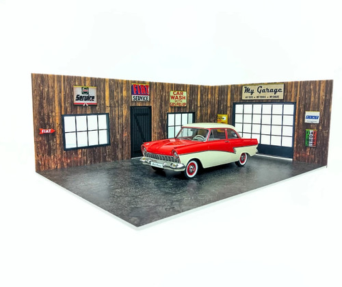 Garage voiture bois - en,