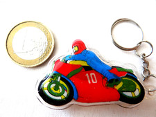 Plastic Motorcycle Zipper Keychain Very Lightweight Sport Competitio