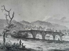 ABBAYE AULNE Belgique LITHOGRAPHIE Dewasme DEJONGHEF Hughe Hainaut THUIN XIX°