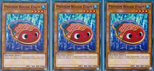 3x poisson rouge - yu-gi-oh!,