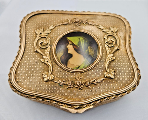 Art nouveau coffret - bijoux, en