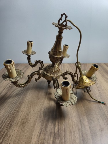 Lustre ancien feux - ancien, métal