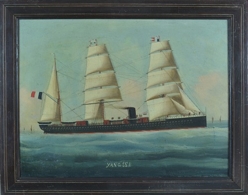 Ancien tableau portrait - ancien,