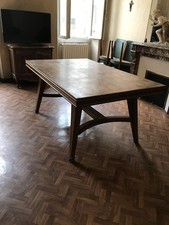 Ensemble Enfilade +. Table A Manger 6/8 Personnes En Bois Massif Années 1950/60 