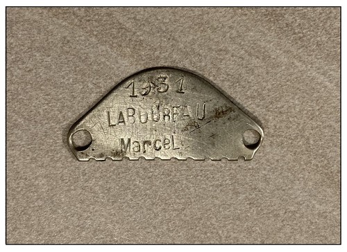Ww2 plaque identité dijon - plaque,