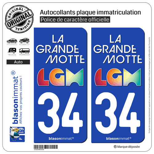 Stickers autocollant plaque - 2,