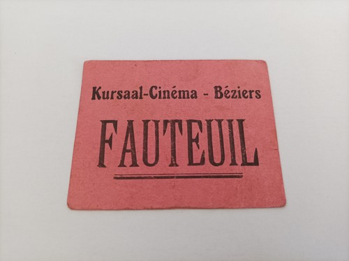 Ancien ticket cinema - ancien, de