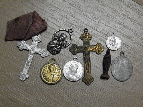 Lot objets religieux - lot, d'objets