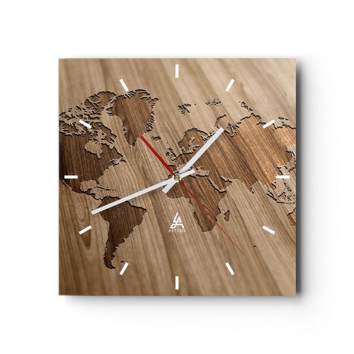 Horloge murale verre - horloge, en