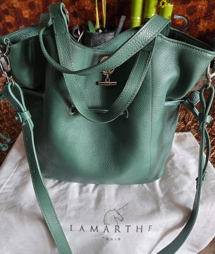 Sac seau cuir véritable - sac,