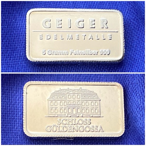 Lingot argent pur 999 geiger - 999,