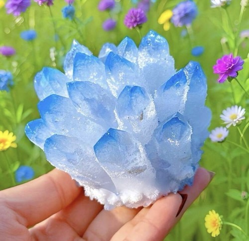 Cluster quartz bleu - 1x,