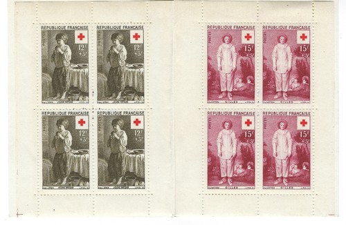 Carnet croix rouge 1956 timbre - croix,