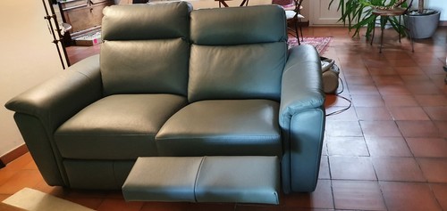 Canape cuir grainé - canape,
