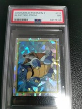 2000 Merlin pokemon 2 Turtok/Blastoise/Tortank #127 PSA 7 cracked ice foil