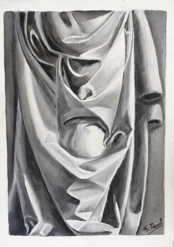 Tableau draperie xviè - tableau,